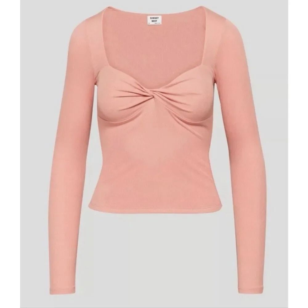 Sunday Best Lula Long Sleeve Top| XS in Heirloom Pink